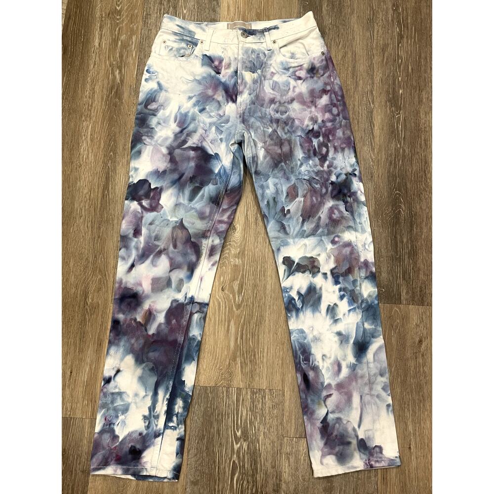 Blue tie dyed everlane the cheeky jean women's 26 regular